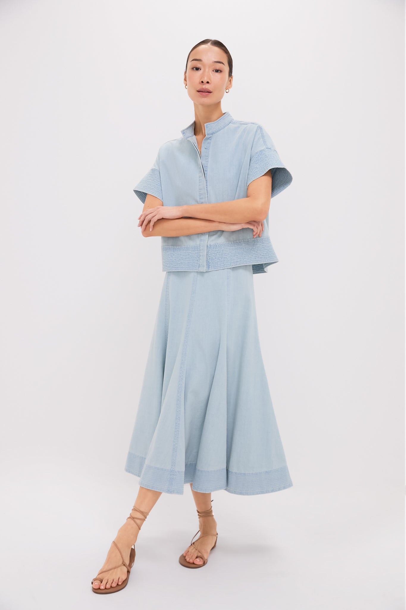 Light Wash Denim Brynn Skirt