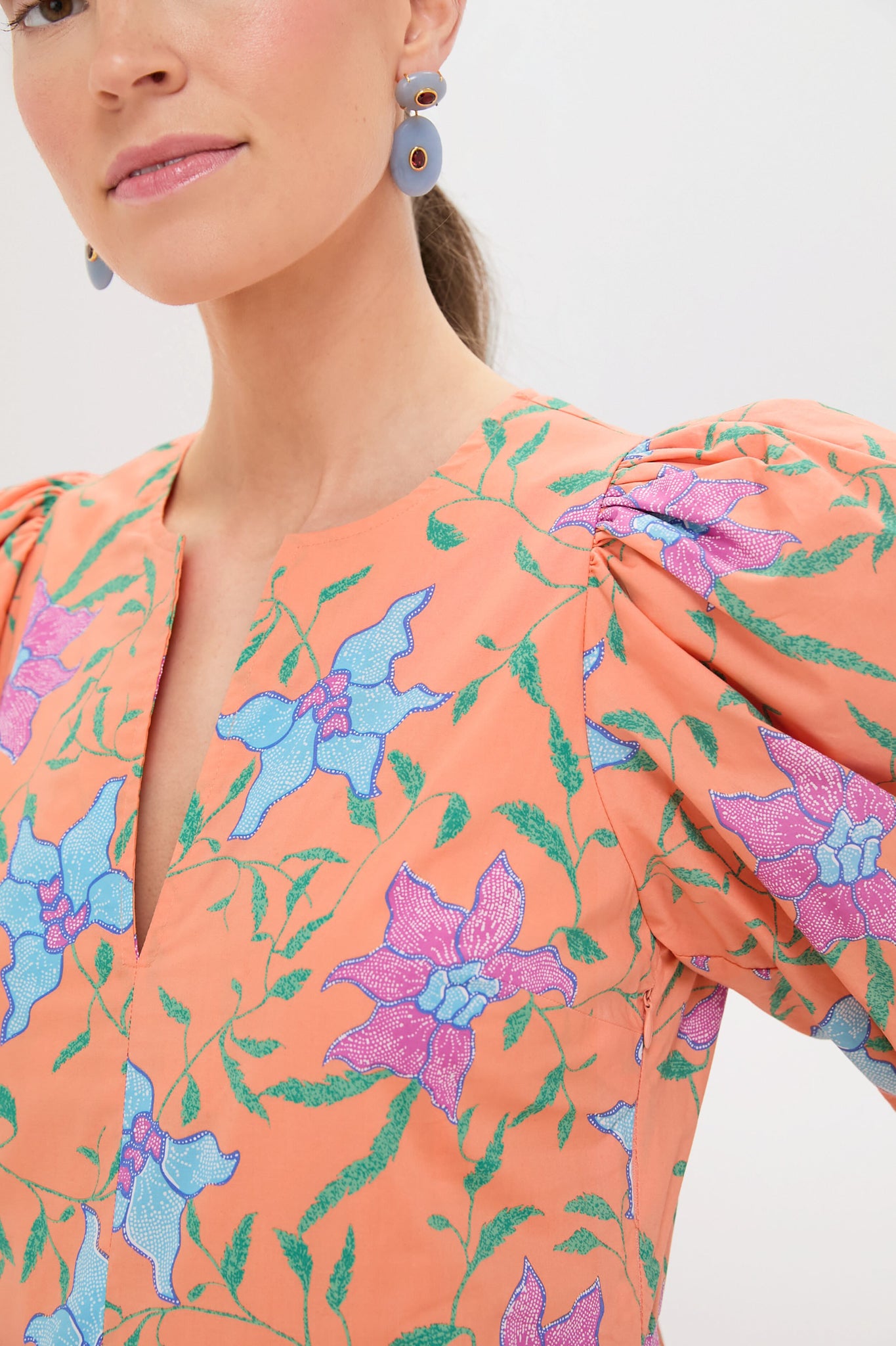 orange multi floral cisco maxi dress Orange Multi Floral Cisco Maxi Dress