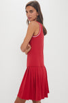 Red Pique Kember Walking Dress