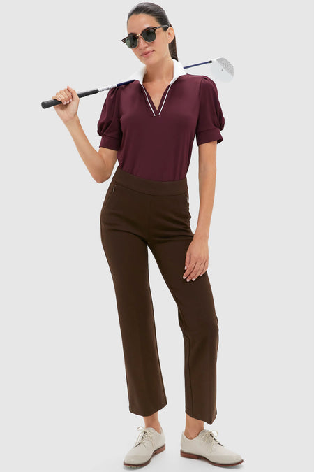 Winetasting Puff Sleeve Performance Jersey Caroline Polo