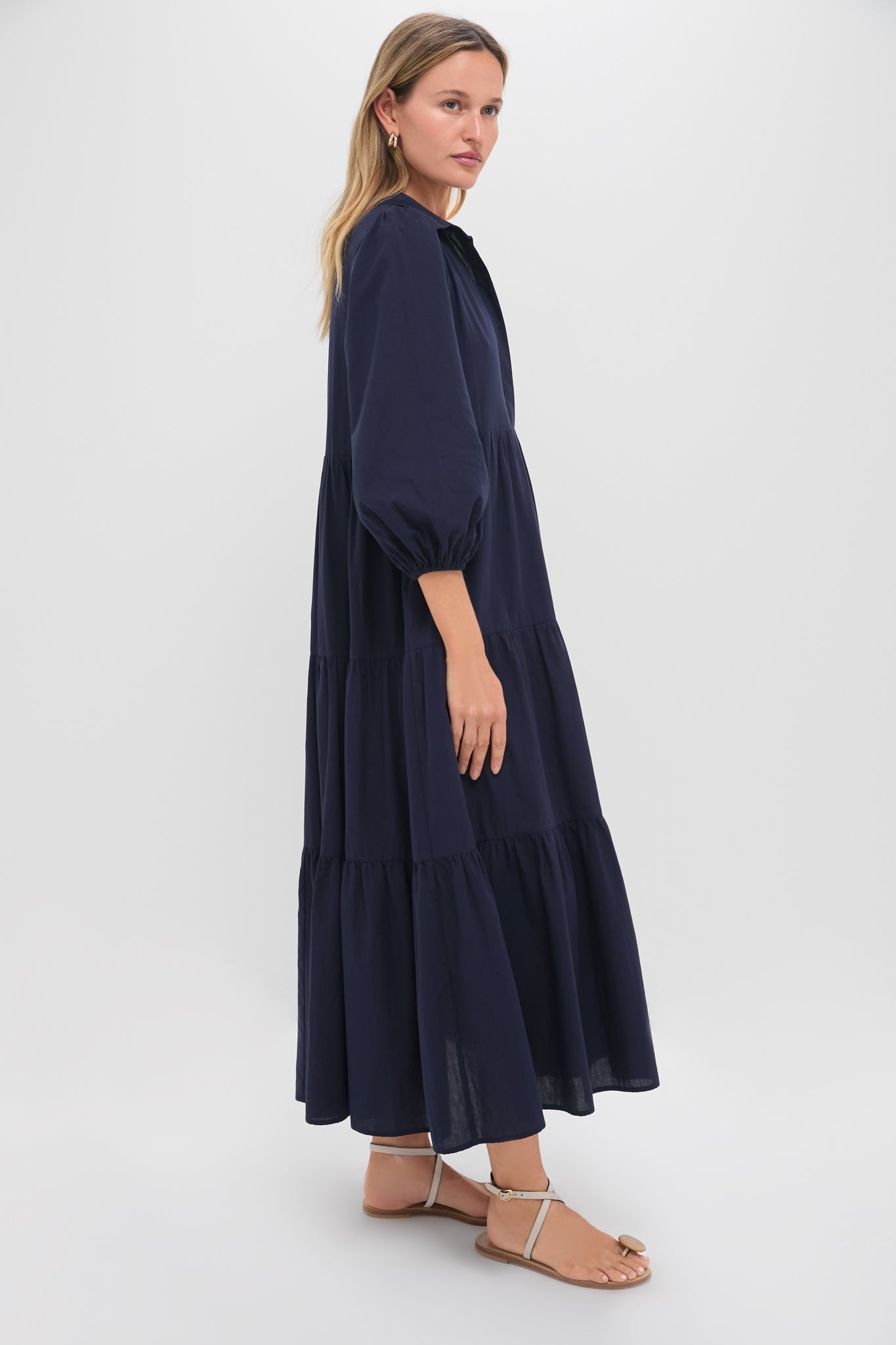 Navy Cotton Mabel Maxi Dress Navy Cotton Mabel Maxi Dress