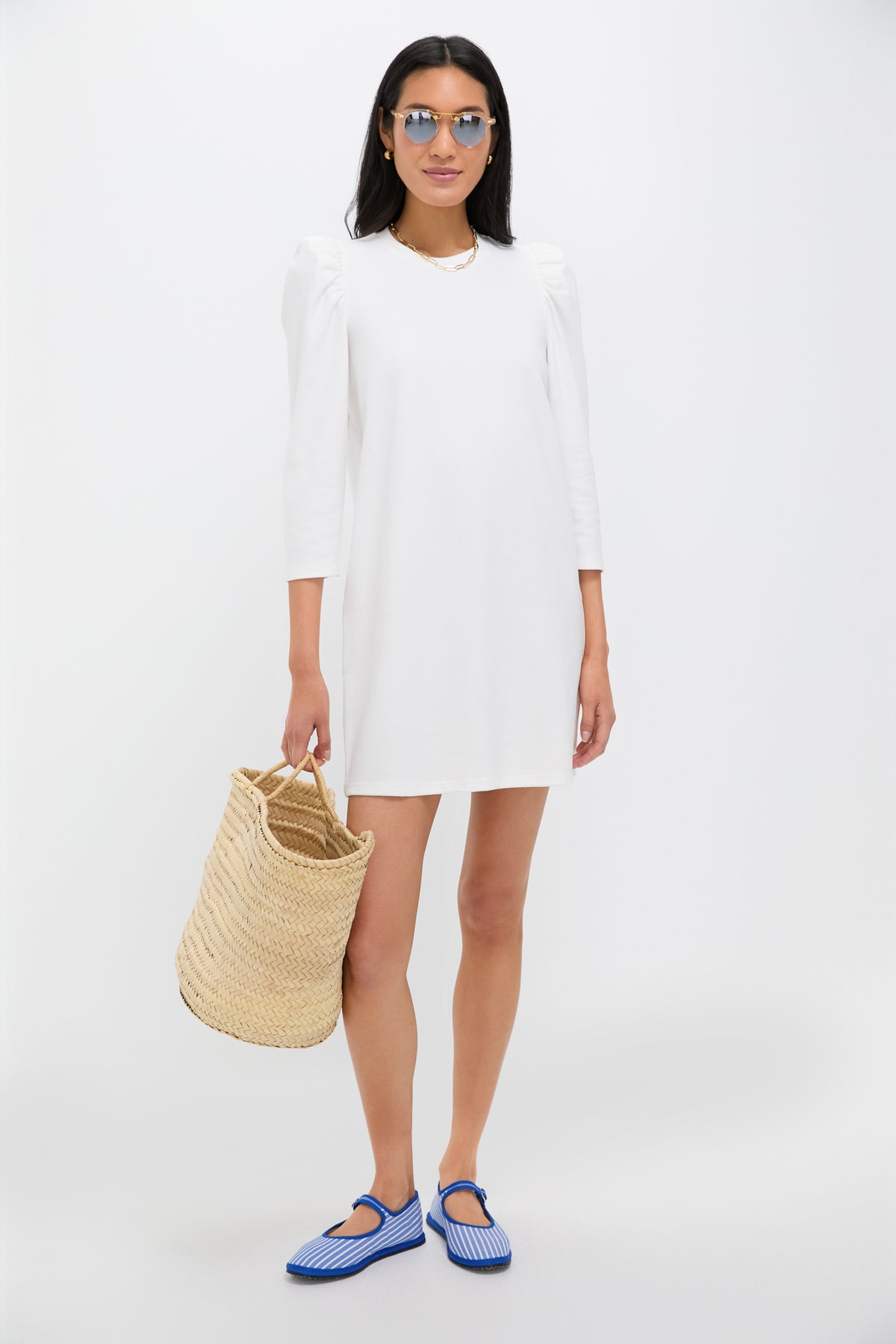 White Vesty Mini Dress