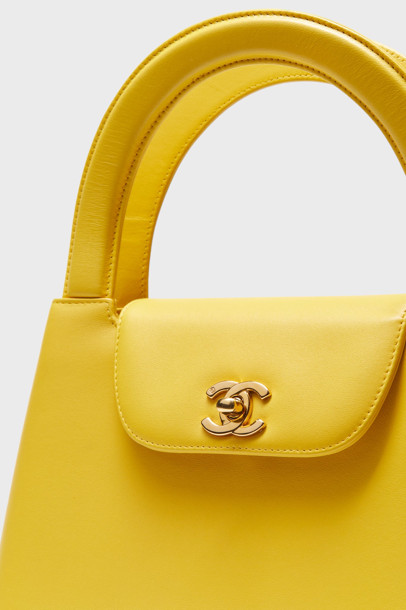 CHANEL Yellow Kelly Bag