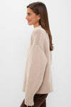 Sandstone Genevieve Cashmere Wool Blend Crewneck Sweater