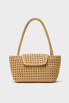 Butter Woven Leather Courrier Tote