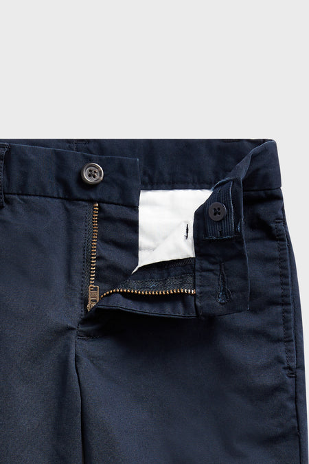 Boys Navy Slim Fit Cotton Chino Pant
