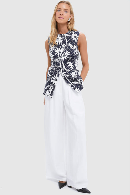 Navy and Dove Lois Vest