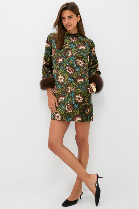 Hazel Moonflower Velvet Mod Ellie Dress