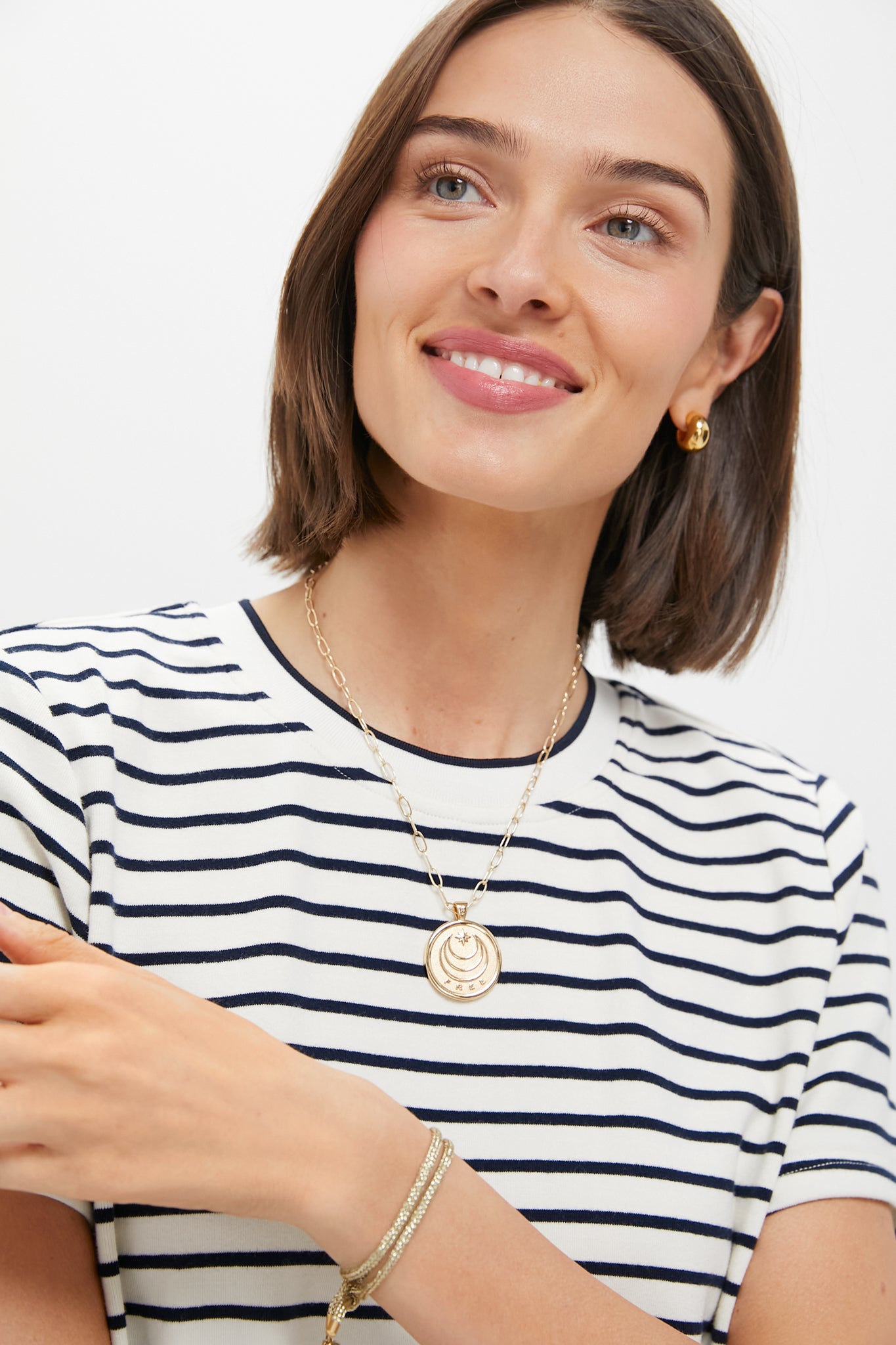 Blue Stripe Aimee Mini Dress