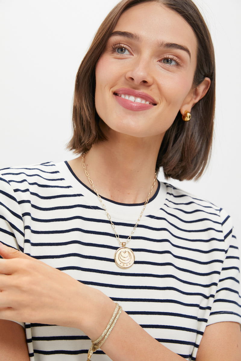 Blue Stripe Aimee Mini Dress