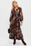 Winetasting Dianthus Jacquard Lyles Dress