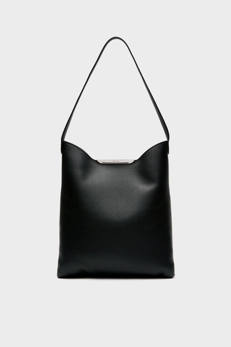Black and Silver Suede Gemini Bag
