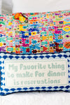 Reservations Needlepoint Pillow