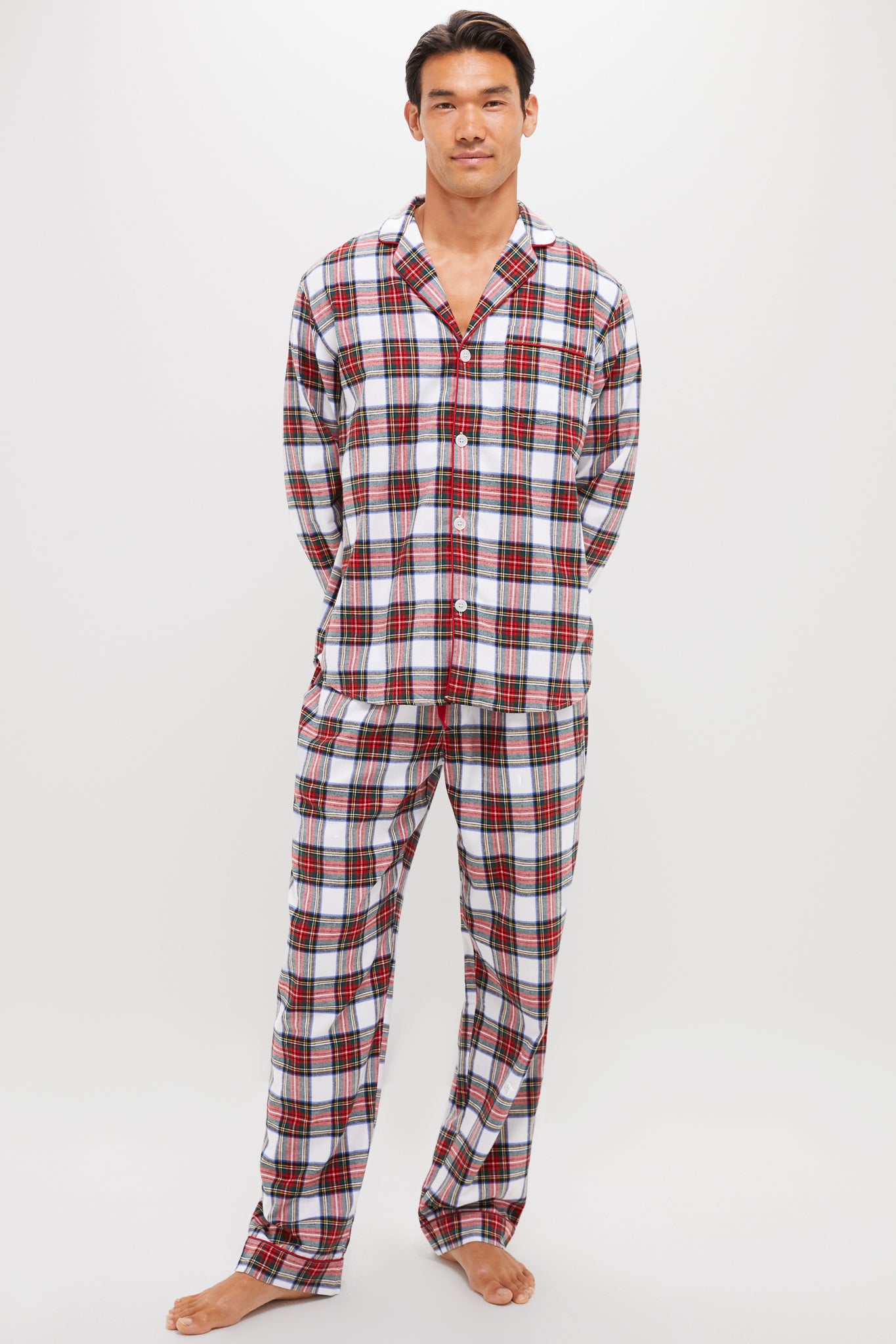Mens Balmoral Tartan Pajama Set