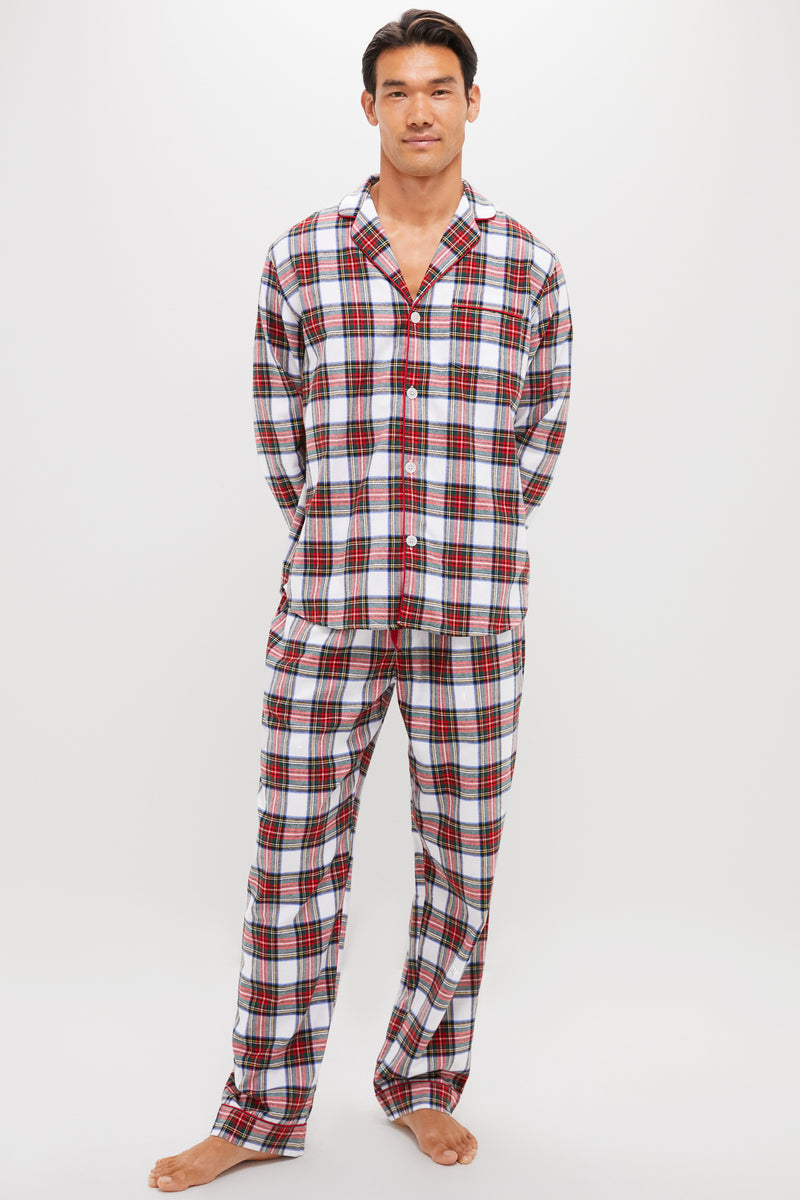 Mens Balmoral Tartan Pajama Set