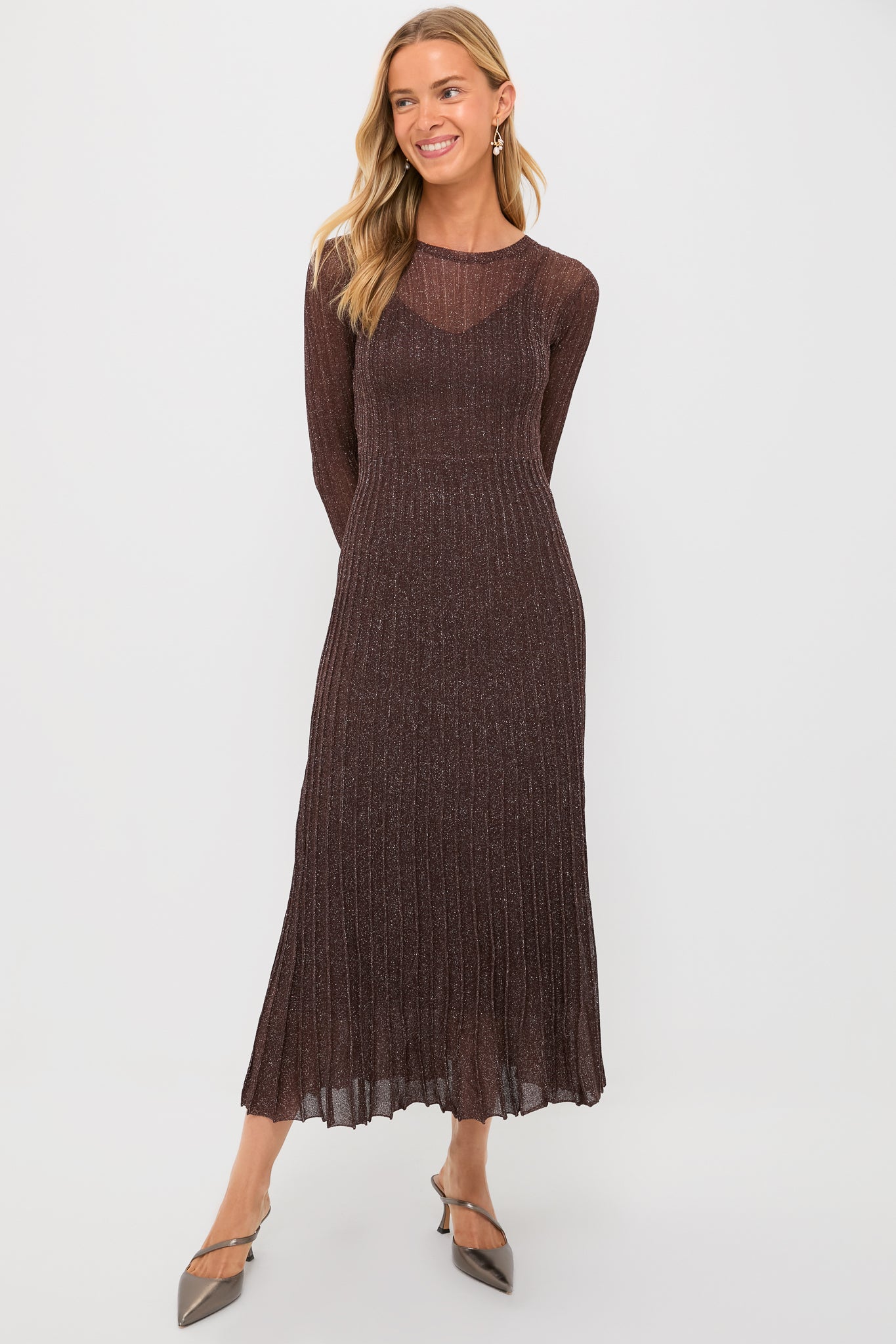 Exclusive Brown Long Sleeve Maxi Dress | Moon River Exclusive Brown Long Sleeve Maxi Dress | Moon River