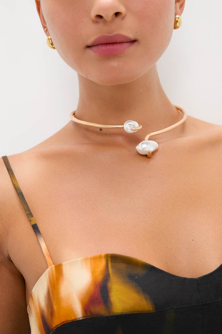 Matte Brass Marais Choker | Cult Gaia