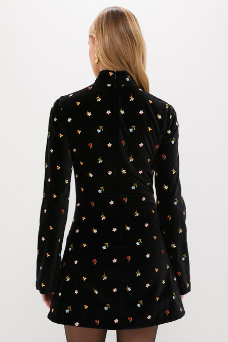 Black Onyx Romy Bouquet Dress