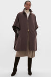 Fondente Luxury Wool and Nylon Ultralight Oversized Coat