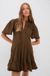 Dark Khaki Celyana Dress