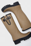 Military Brown Leighton Tall Welly Boots