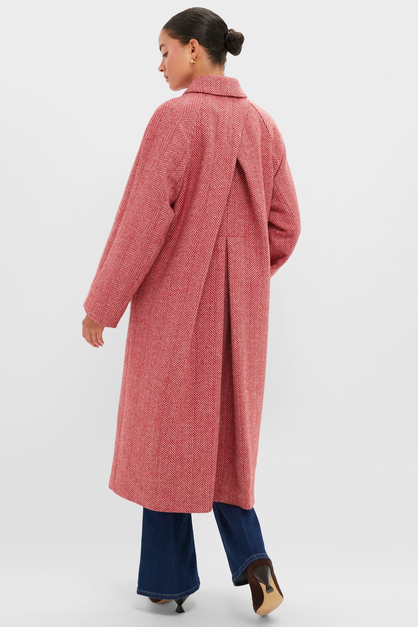 Red Chevron Ugola Coat | Weekend Max Mara