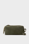 Khaki Suede Trousse