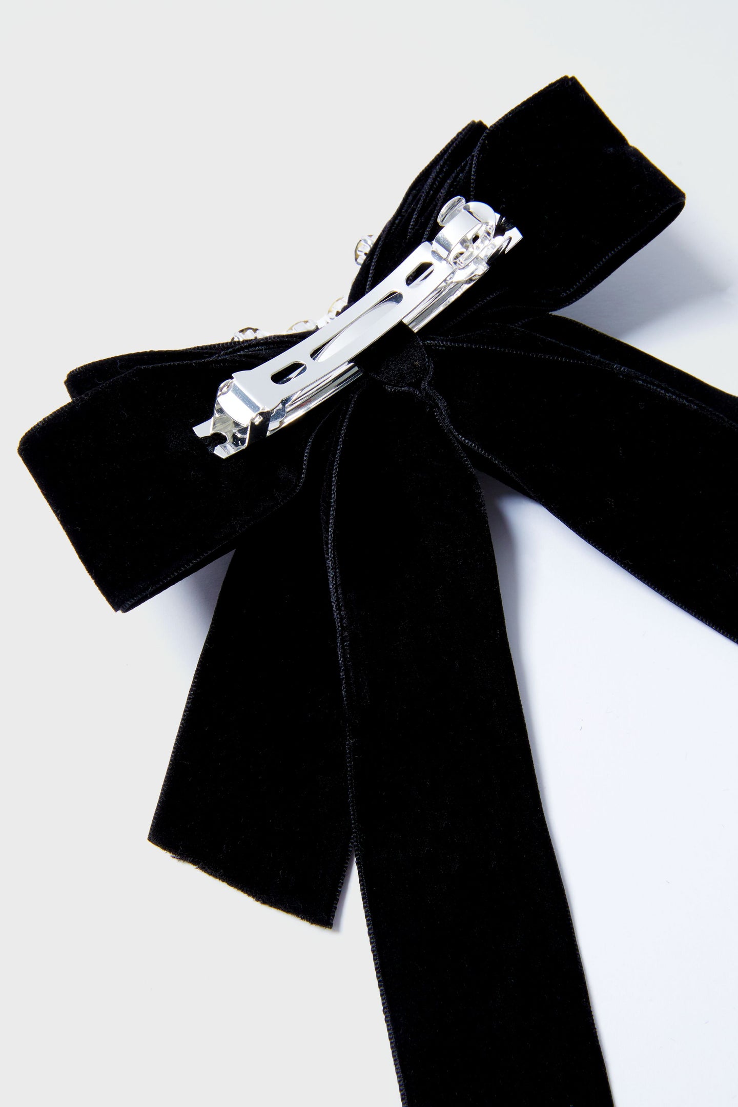 Black Velvet and Crystal Beth Bow