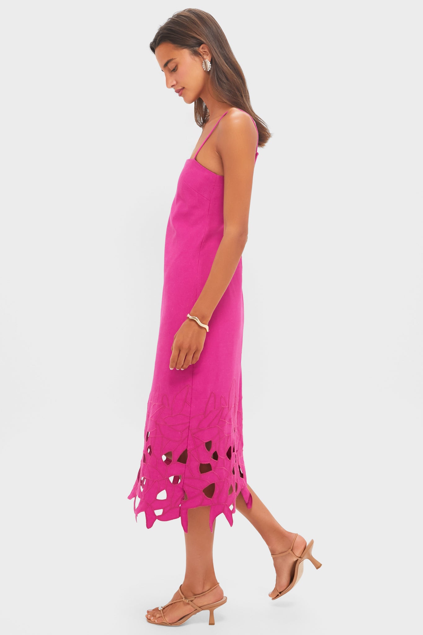 Fuchsia Linen Somerset Maxi Dress | Hyacinth House