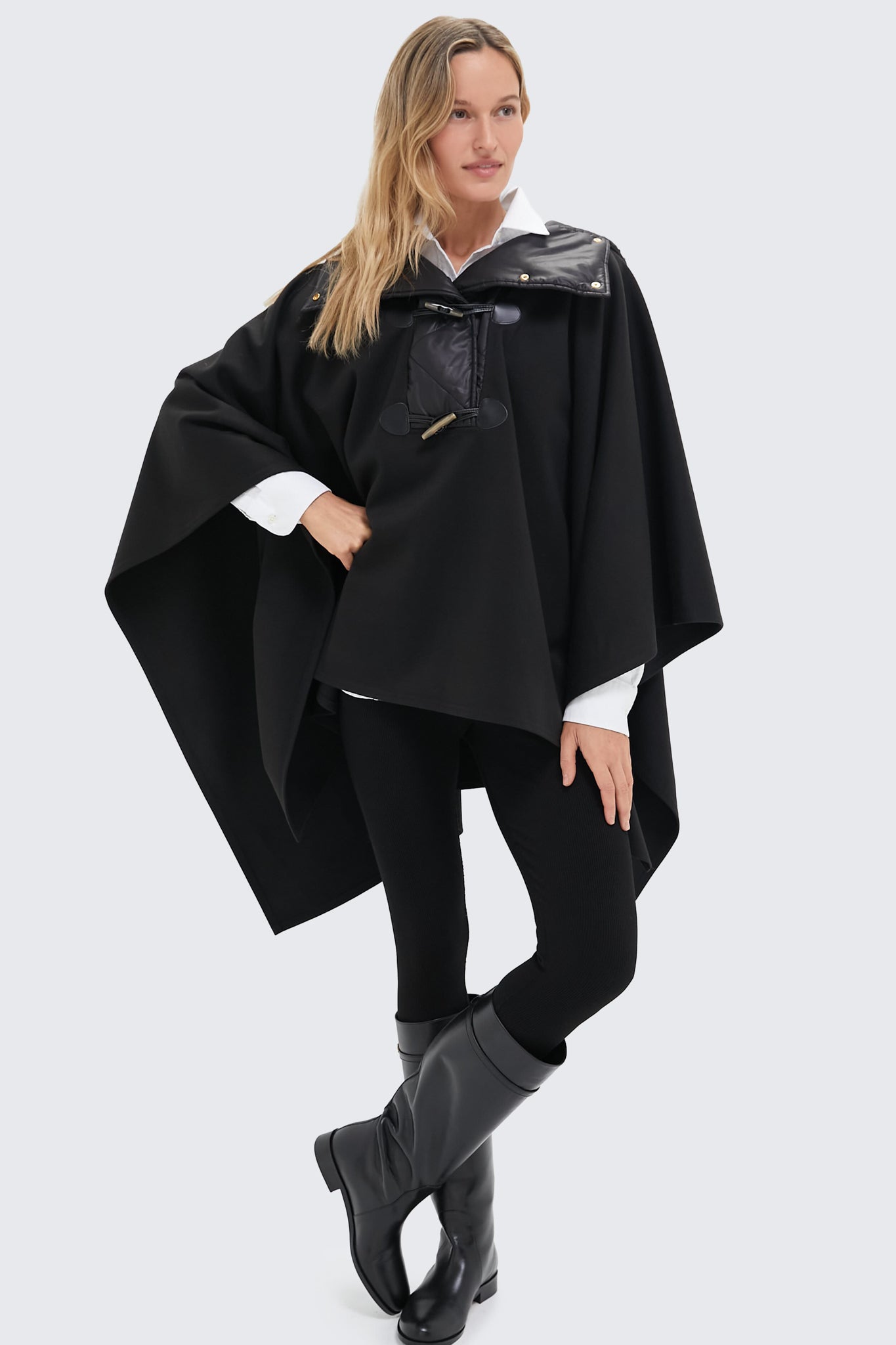 Black Tucker Toggle Poncho | Tuckernuck