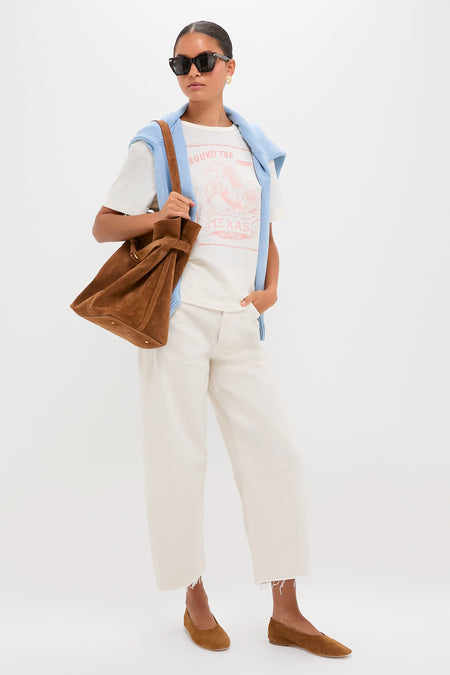 Cognac Suede Belt Bag