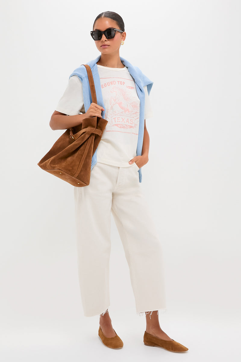 Cognac Suede Belt Bag