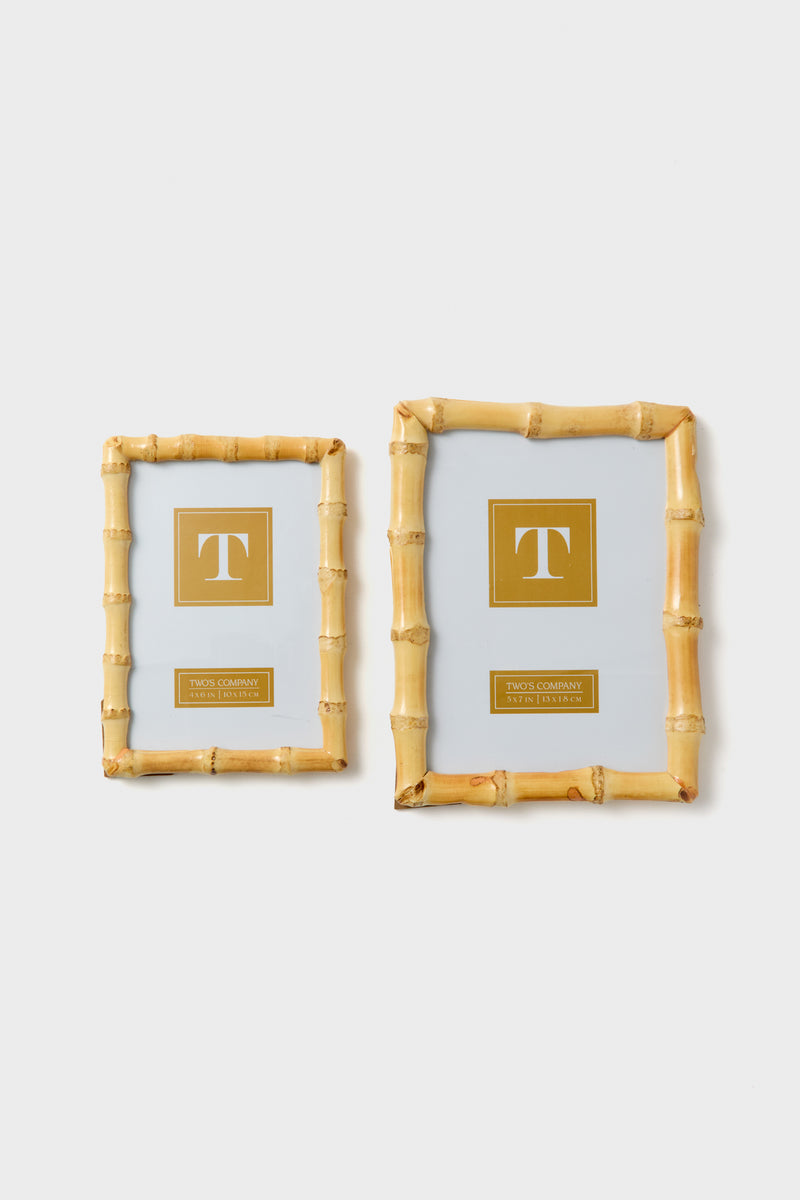 4x6 Blonde Natural Bamboo Finish Photo Frame