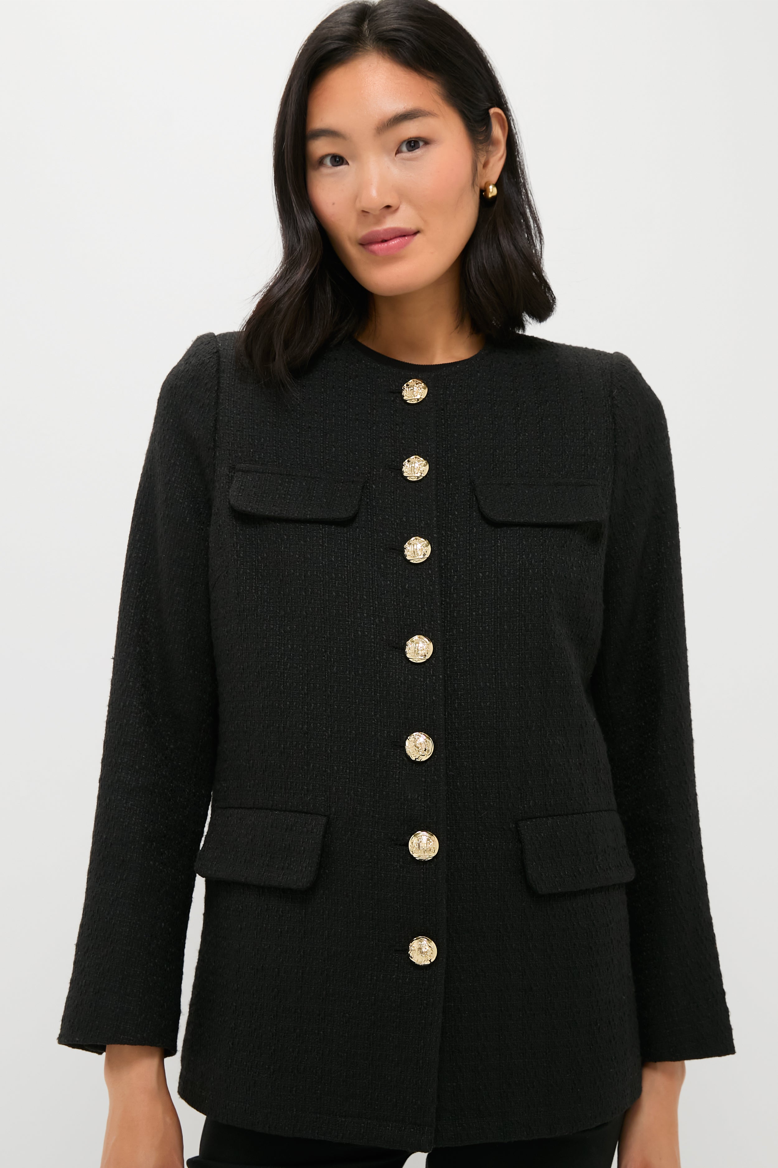 Black Tweed Jennings Jacket