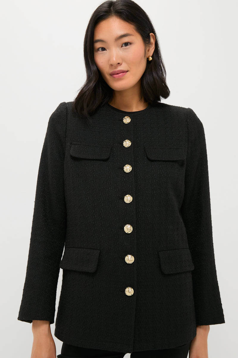 Black Tweed Jennings Jacket