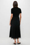 Black Short Sleeve Knit Welton Dress