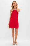 Red Tweed & Pearl Petra Mini Dress