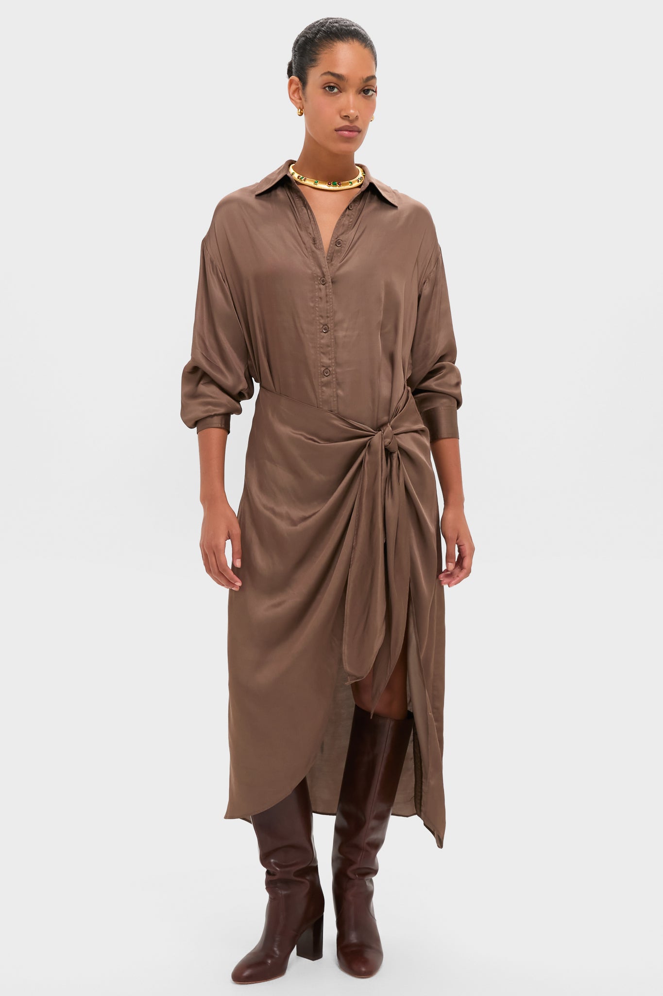 Morel Alessandra Sarong Shirt Dress | Apiece Apart