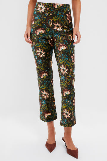 Hazel Moonflower Velvet Ashford Pants