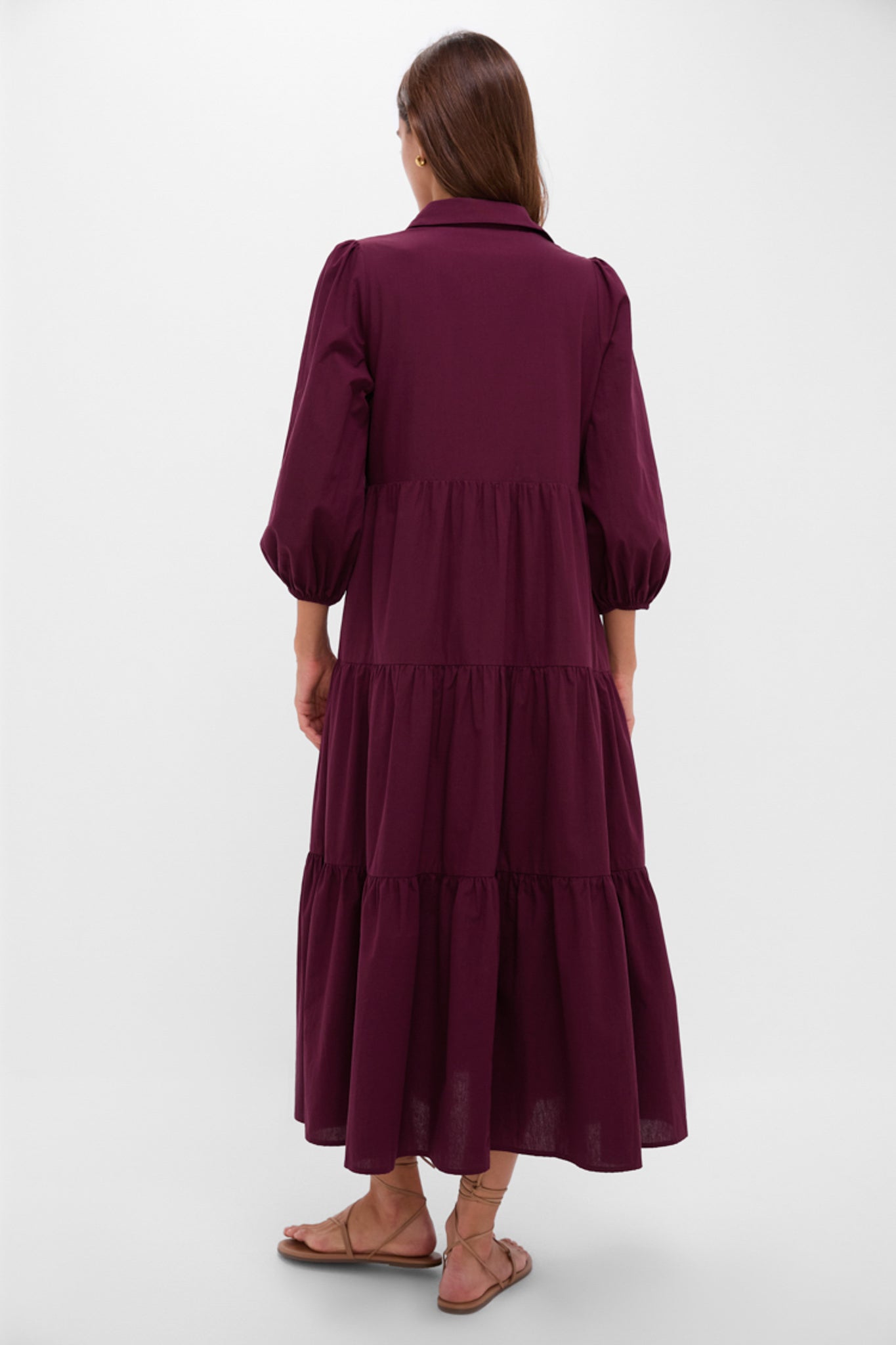 Pomander Place Winetasting Cotton Mabel Maxi Dress Winetasting / XS Pomander Place Winetasting Cotton Mabel Maxi Dress Winetasting / XS