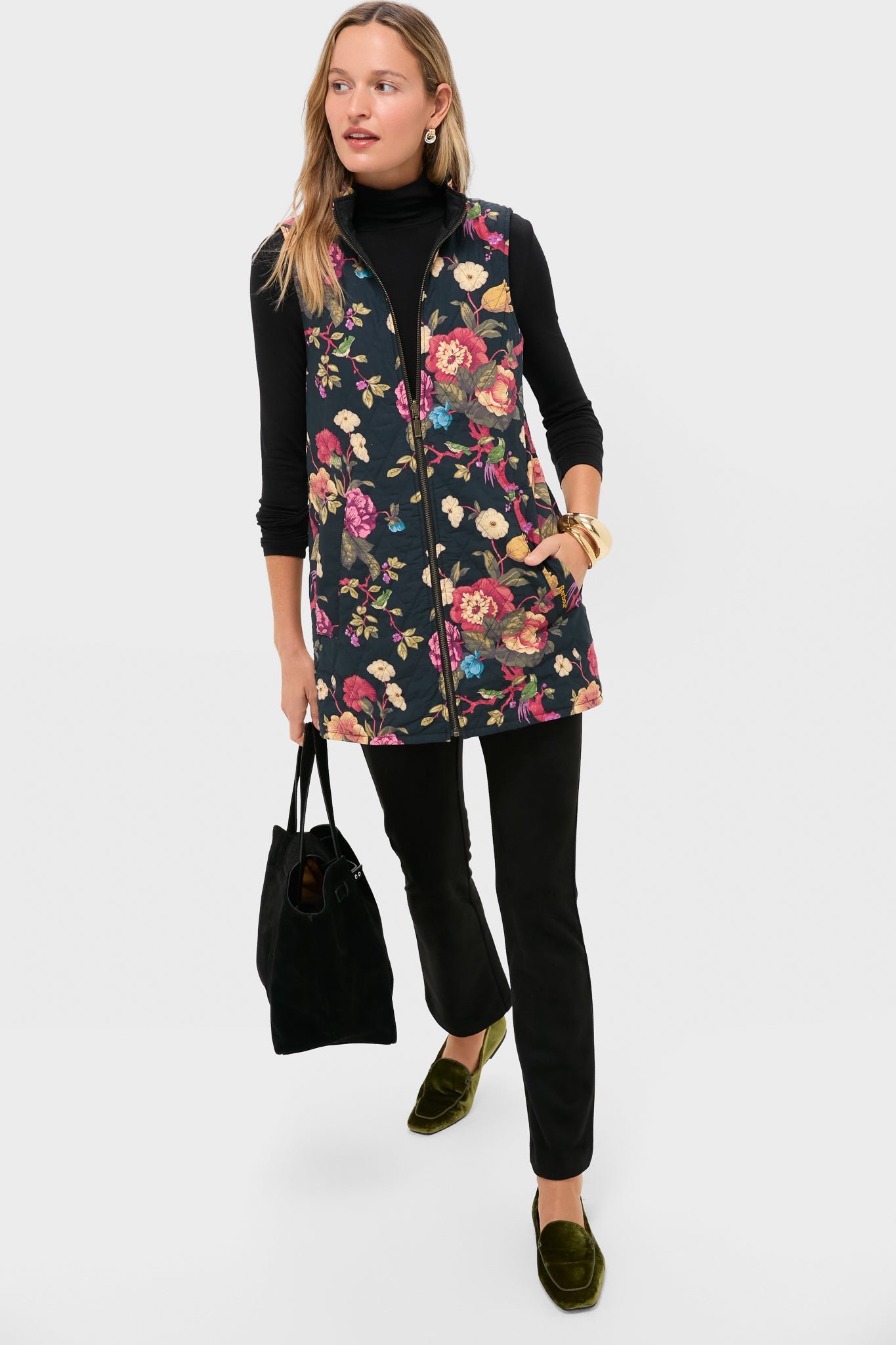 Black Barbour x Tuckernuck Reversible Paisley Vest | Barbour x