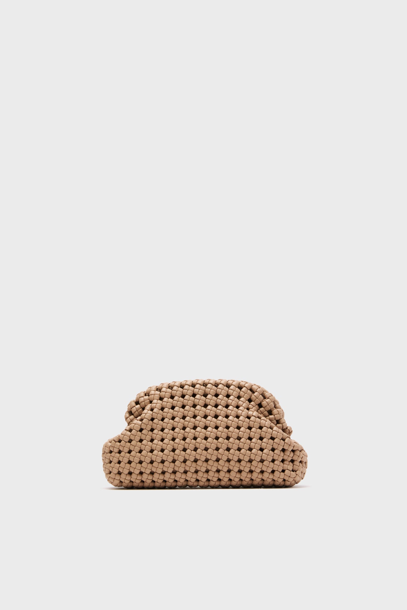 Natural Everly Handwoven Clutch