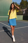 Citron Cropped Caroline Polo
