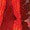 Close-up image of red and orange textured surfaces, possibly fabric or leaves, with light and dark areas creating a vivid pattern.