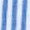 Close-up of a textile design featuring vertical blue and white stripes.