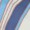 Close-up of a fabric with wavy blue, white, and beige stripes, highlighting its textured pattern.