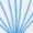 A pattern of blue lines radiates outward from a central point, creating a striking, dynamic effect.