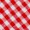 Red and white checkered fabric pattern shown in a close-up view, resembling a classic gingham picnic tablecloth.