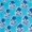 A seamless pattern of white cartoon cats wearing blue hats and scarves, featuring playful winter accessories.