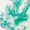 A green handprint on a white surface, possibly created with paint, displays detailed finger and palm markings.